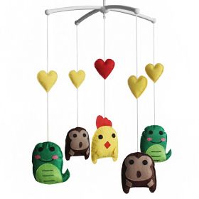 Handmade Cute Chick Musical Mobile Hanging Kids Room Nursery Decor Baby Mobile for Crib