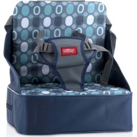 Nuby Easy Go Booster Seat with Adjustable Safety Straps and Harness, Blue, Unisex