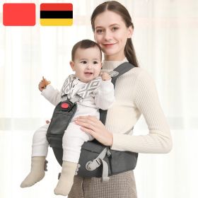 Multifunctional Stool Waist Support, Waist Protection And Baby Holding Artifact (Option: Charcoal grey star grid)