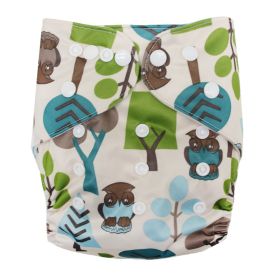 Washable Cloth Diapers Baby Waterproof Adjustablebreathable (Option: 1style-Onesize)