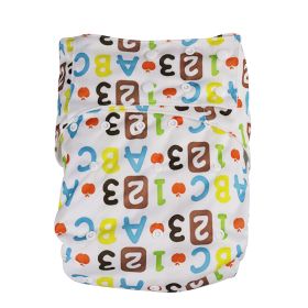 Adult Snap Button Cloth Diapers Printed Washable Breathable Care Products (Option: A55)