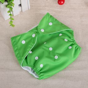 Small Washable Diapers For Babies And Toddlers (Option: Green-Thin section)