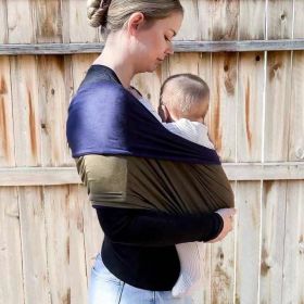 Horizontally Holding Style Baby Carrier Strap (Option: Navy Blue Army Green-S)