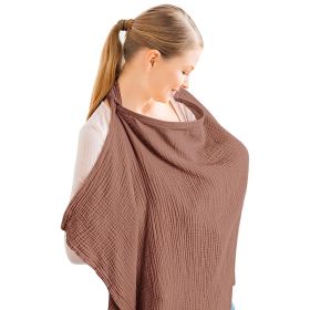 Breastfeed Outwear Covering Gauze Towel Clothes Vesture Anti-exposure (Option: Purplish Red-75x95cm)