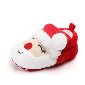 Christmas Baby Soft Sole Shoes Toddler (Option: Santa Claus-11cm)