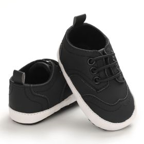 Soft Sole Baby Toddler Shoes (Option: Black-11cm)