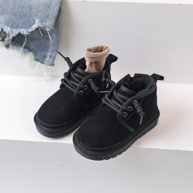 Fashion Thickened Warm Cotton Shoes (Option: Black-21)