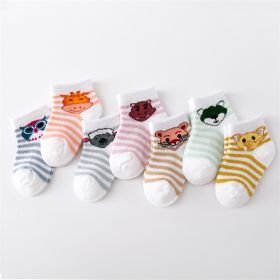 Children's Cute Cartoon Cotton Socks (Option: Stripes-XS)